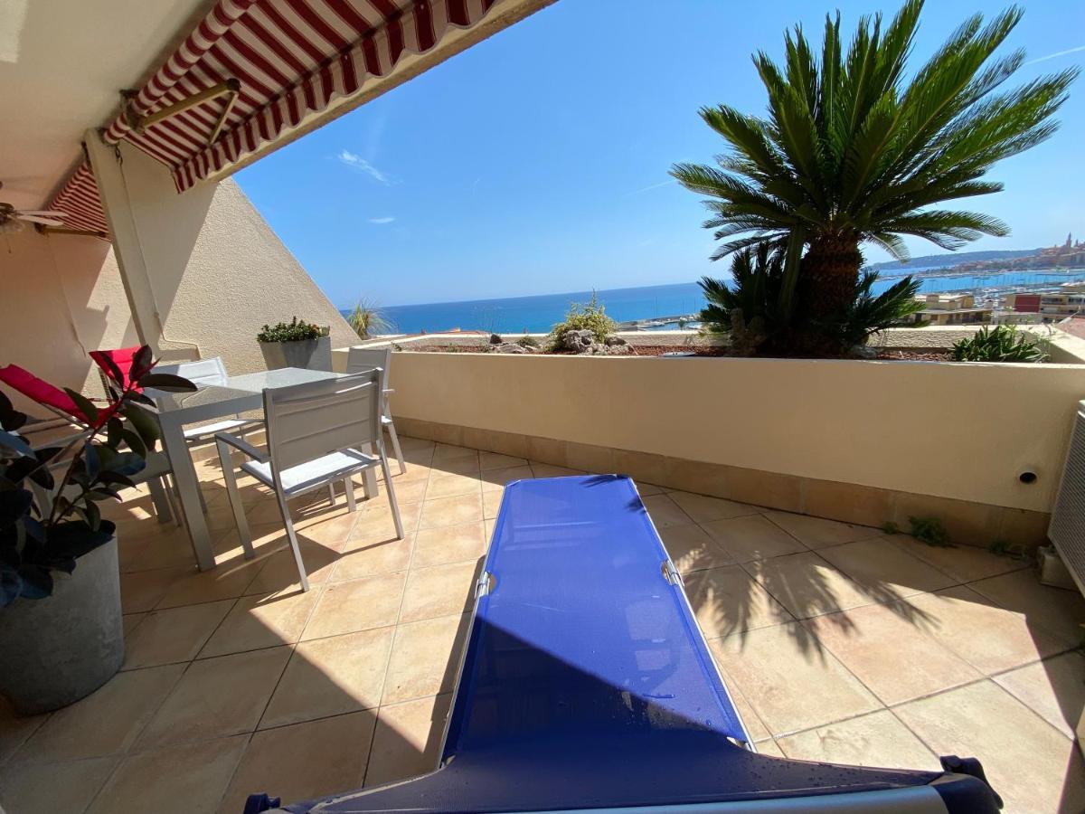 Mansfield Vue Carte Postale Terrasse Piscine Calme Port A 200M A Pied Daire Menton Dış mekan fotoğraf